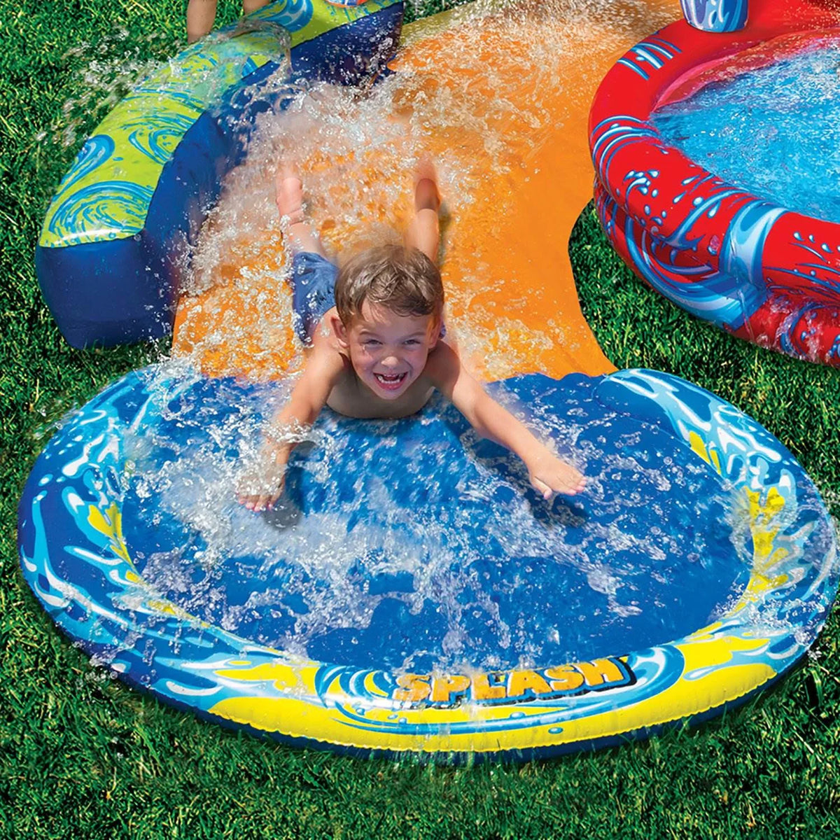 Pack Pool Splash & Bop Bumpers and Battle Banzai Gloves Inflatable Cyclone