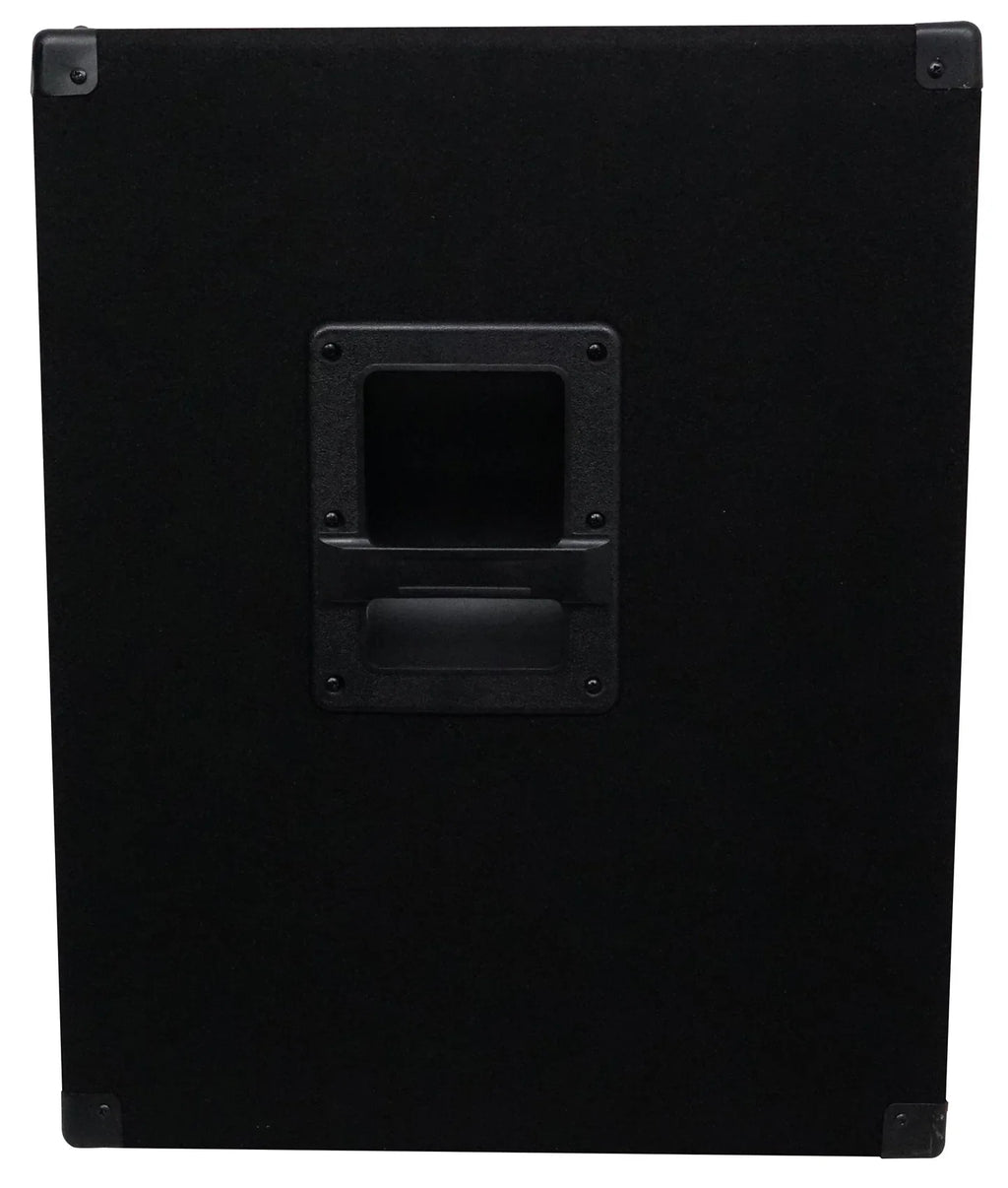 Casters 18" Steel + 4-Ohm Pro Subwoofer Passive DJ Rockville Watt SBG1184 1000