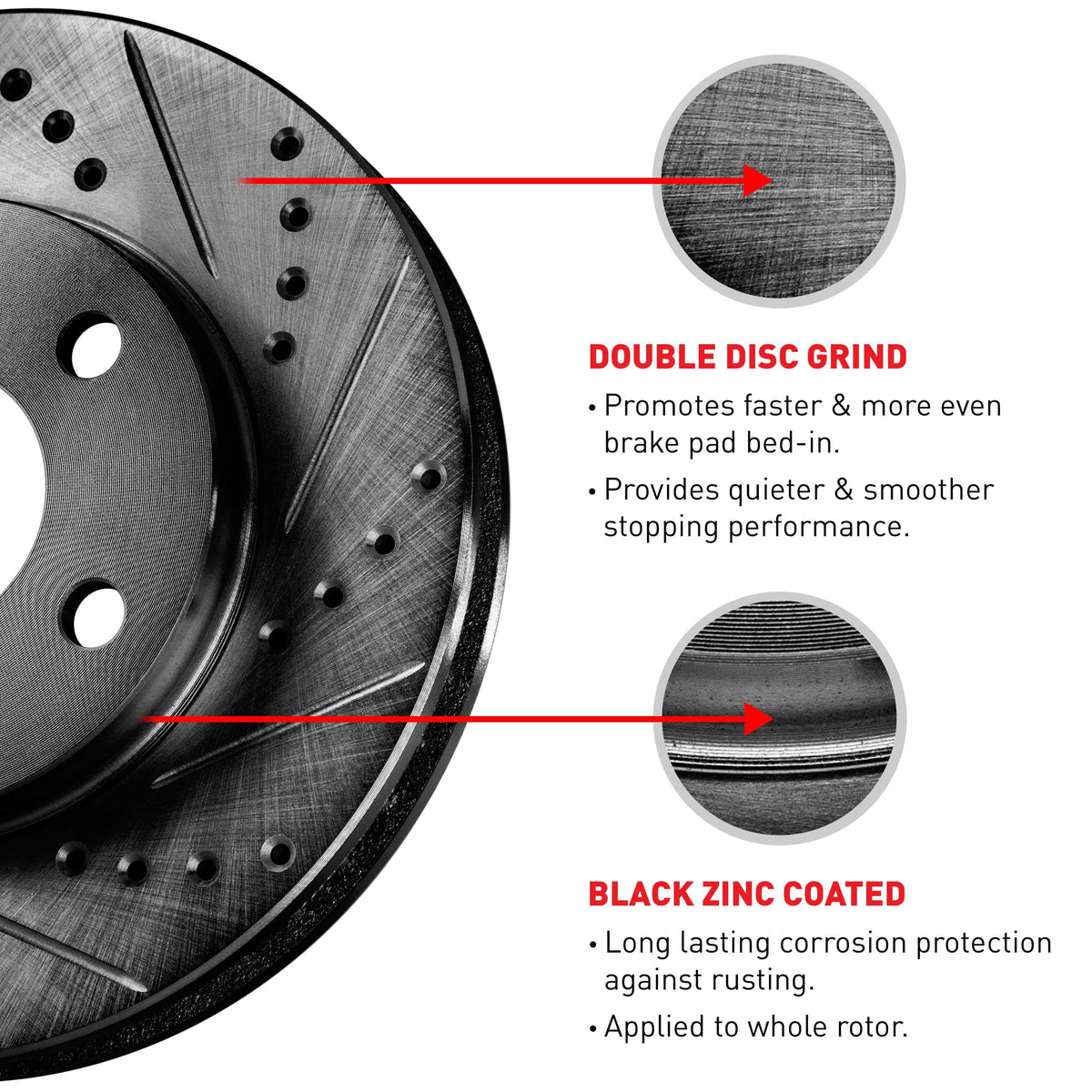 JAGUAR JAGUAR S, F-TYPE Whpn2 select: Fits Rotor 2018-2020 Concepts 20005 Brake R1 F-TYPE D/S R1 Concepts Black 2014-2017
