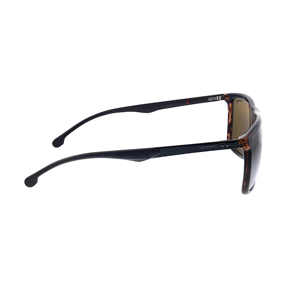 Rectangular 8032/S 57 CARRERA 0086/SP Men's Bronze Polarized Sunglasses Carrera