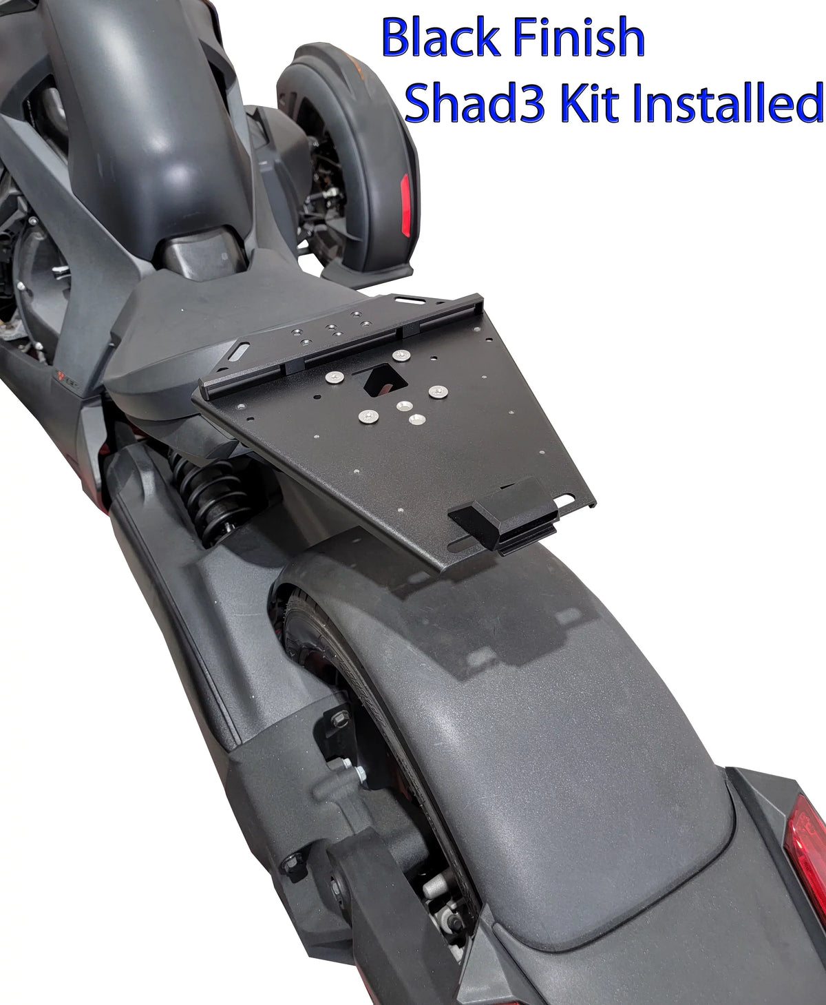 MOUNT Rack Can Luggage Ryker NEEDED. Black Shad NO MAX installed Kit Large Cases Am