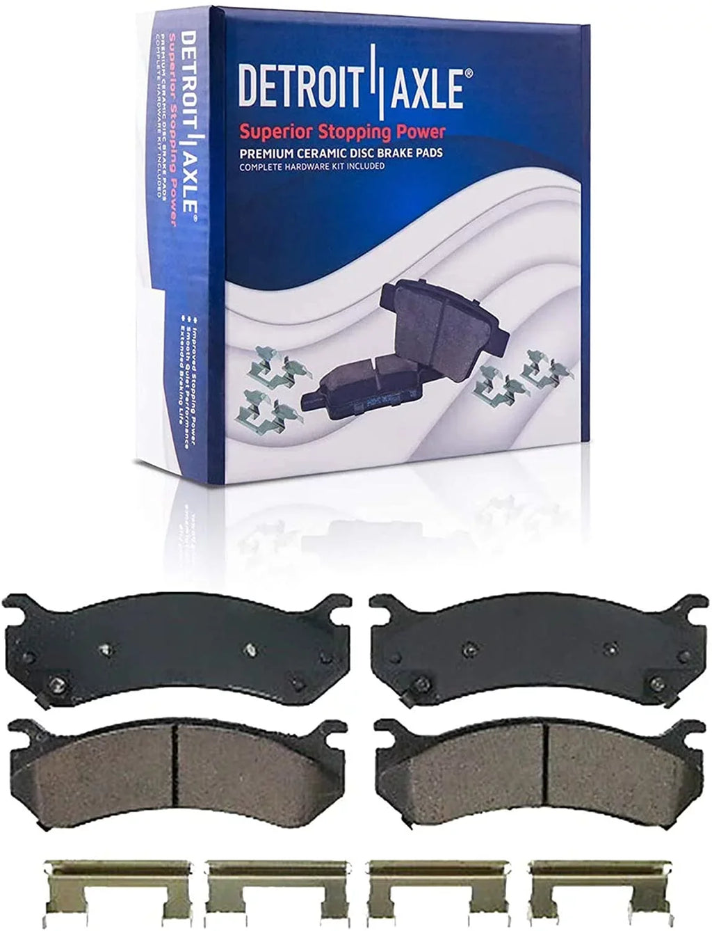 12" Sierra Rotor Silverado Axle Brake Pads Cadillac : EXT Avalanche Kit - Model] XL for 1500 Tahoe Brake [4-Wheel Detroit ESV Yukon Rotors Disc Chevy Disc Brakes - Front Escalade GMC Ceramic