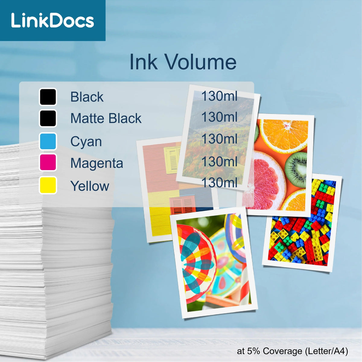 TM-300 PFI-120 Matte TM-200 PFI120 GP-200 for LinkDocs Canon PFI-120MBK GP-300 Ink PFI120 Black Cartridges Canon and Work TM-305 Compatible Printer TM-205 IPF ImagePROGRAF for Replacement PFI-120