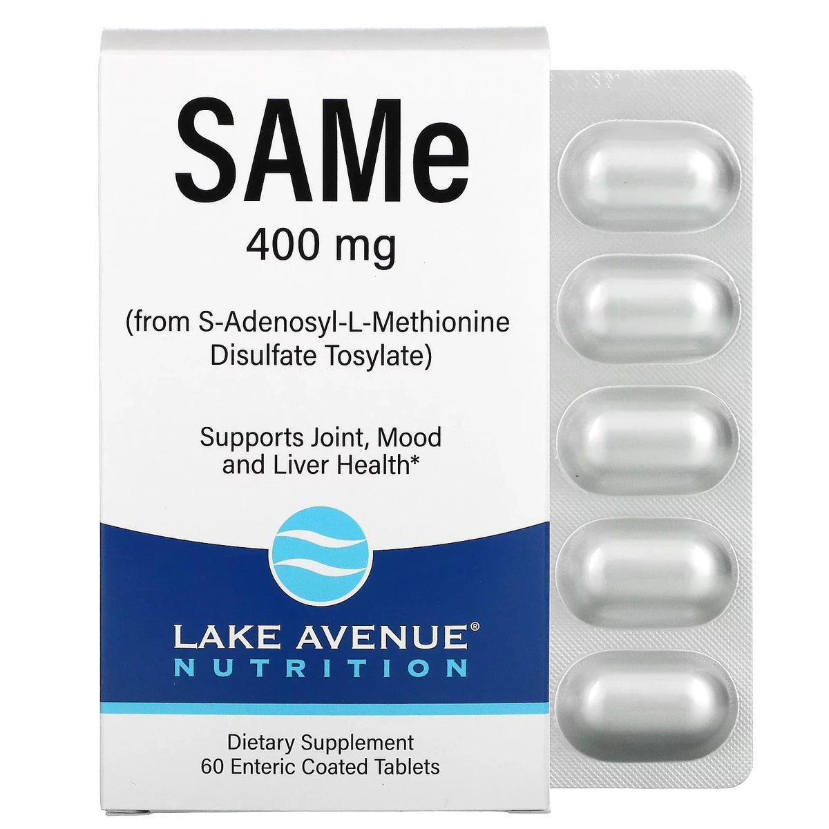 ( Coated 400 Tosylate), Lake SAMe Avenue 60 Tablets mg, Disulfate Nutrition Enteric