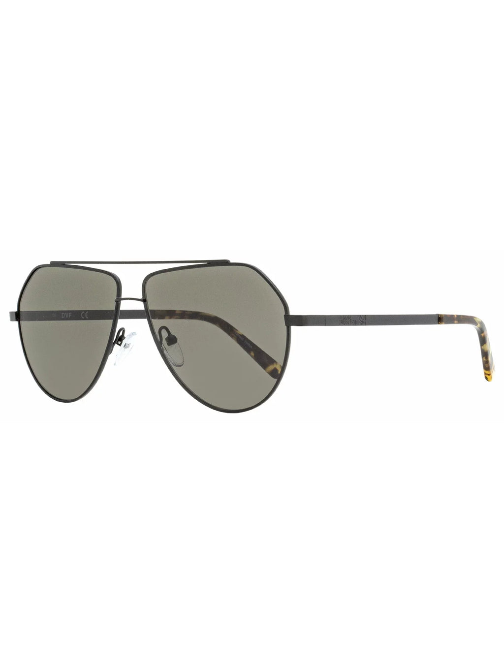 001 Furstenberg 58mm 150 Aria DVF150S Black Diane Von Matte Sunglasses