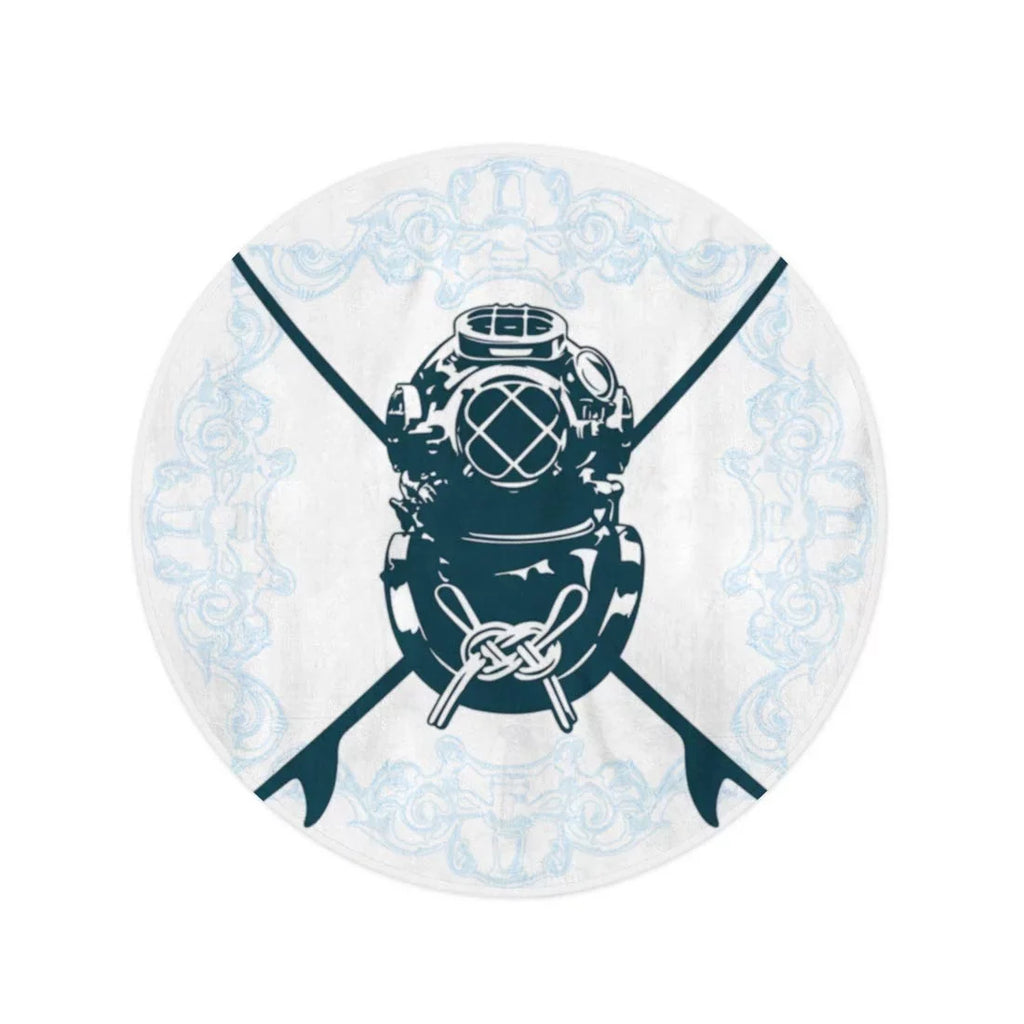 Circular Circle Classic Shield Tapestry inch Towel Surfboard 60 SIDONKU Activity Beach Aqualung Suit Surf Blanket Mat Diving Throw Round Towels Beach Travel Antique