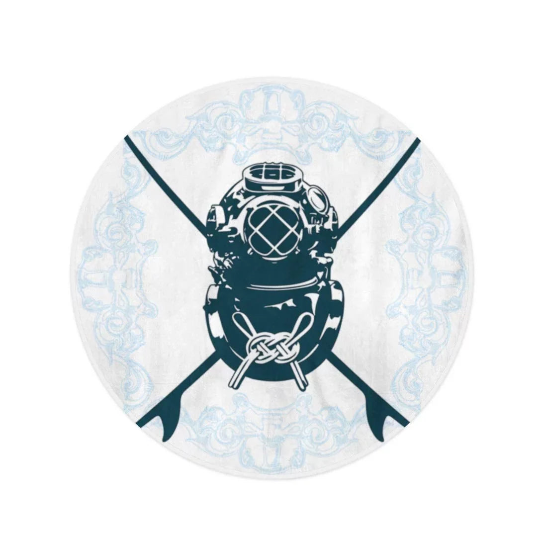 Circular Circle Classic Shield Tapestry inch Towel Surfboard 60 SIDONKU Activity Beach Aqualung Suit Surf Blanket Mat Diving Throw Round Towels Beach Travel Antique