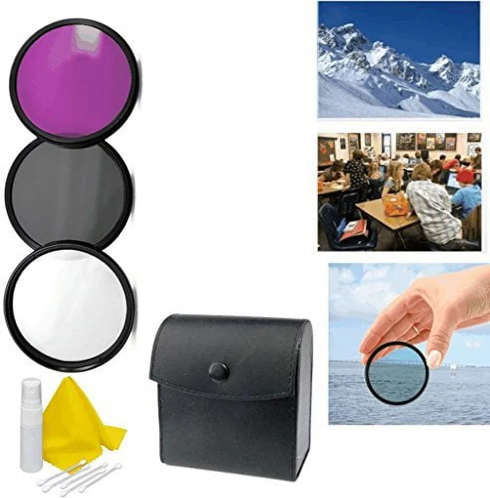 Kit Multiple Coated Appropriate Alpha 3pc Cleaning 62mm + A6000 3-Piece Filter Kit
