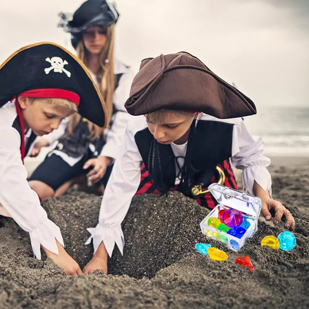 Toys Sets Diamonds white) Colorful (silver Set Underwater Diving Treasure Set Set Diving Treasures Toy Gem Toy Swimming Gift Pool for Dive Pool Pirate Box 6 Swimming Throw Toy Big Use with Gem Summer