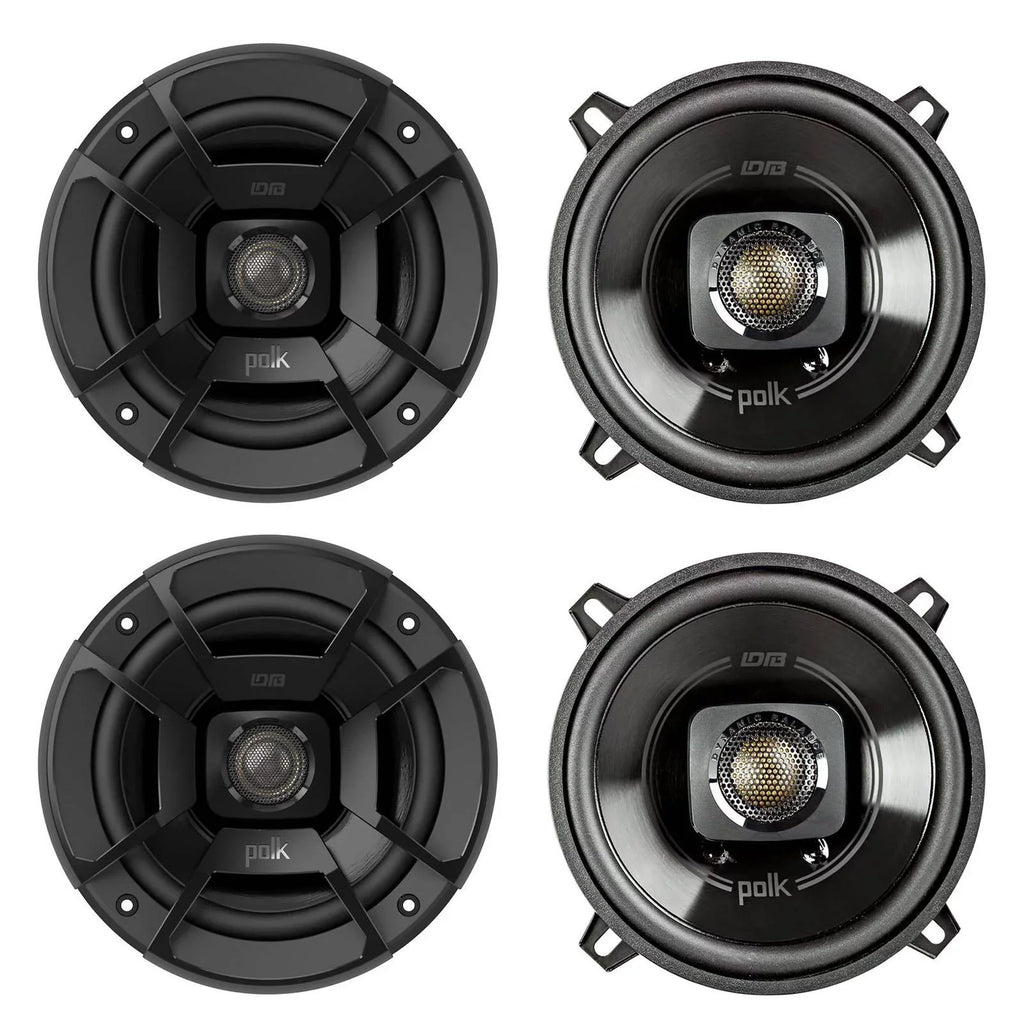 Audio Stereo Polk Way (4 Speakers 5.25 Inch 2 DB522 Car/Marine ATV Pack) 300W