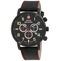 Chrono Swiss Quartz Military 01.1543.304 Men's Chronograph Dial Attitude Black Watch
