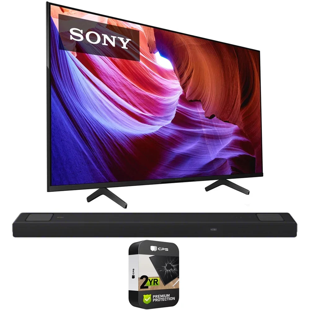 4K KD65X85K Atmos Enhanced inch HDR YR Bundle Dolby X85K TV Protection Model 450W with with 2 2022 ch LED 65 5.1.2 and smart Soundbar TV HT-A5000 CPS Premium Pack