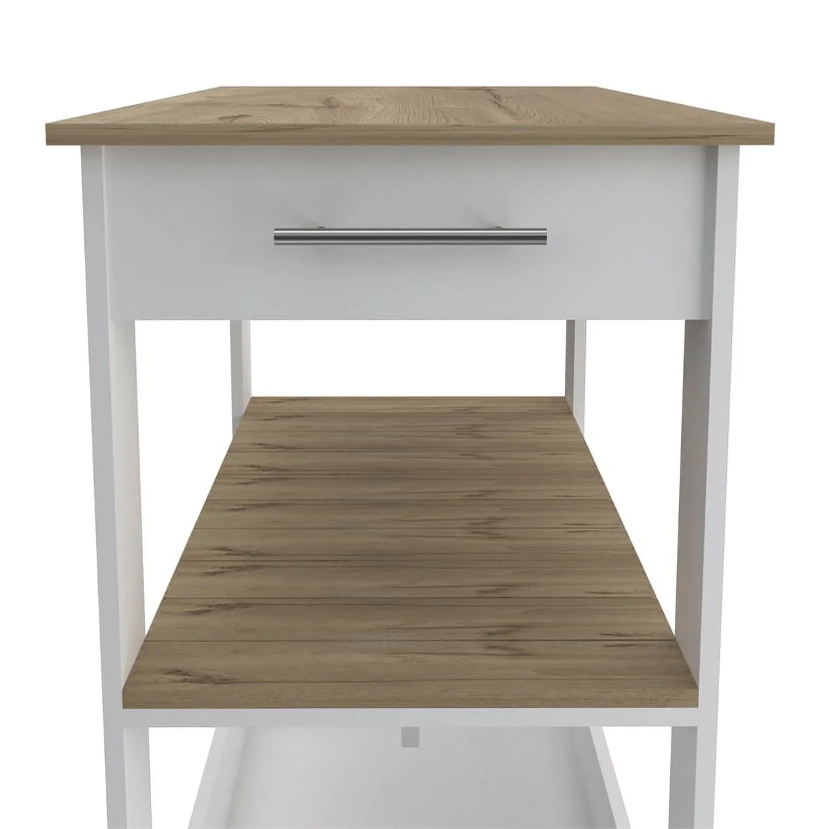 Wood Home and Island Set 2-Piece Sink Kitchen Utility with Square