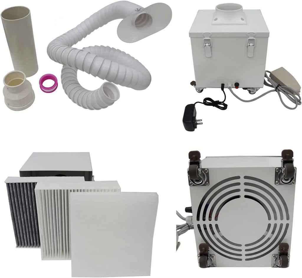 Extractor Purifier Welding Switch Smoke Foot with Dry Fume Portable 12V Welding Purifier Smoke
