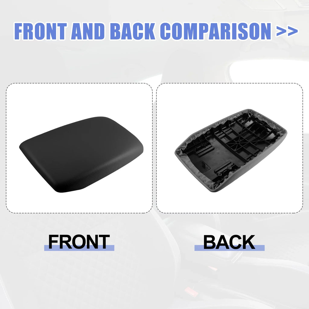 for Console Box Cover Seat Highlander Black Protector Center Armrest Leather Faux 2009-2014 Car