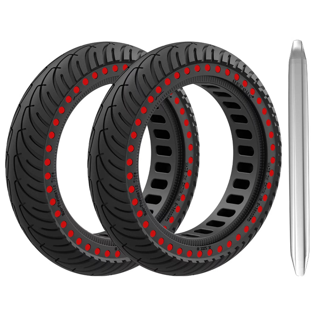 for Inch proof Rubber E Mounting Tyre Tool 2pcs Tire 8.5 Puncture Tomshoo Solid M365 Set Riding with