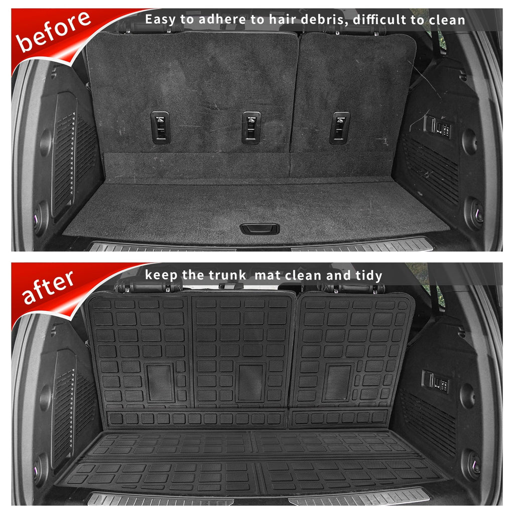Cover Cargo Seat Yukon Back Protector Trunk Fit 2021-2023 Liner Chevy Mat Accessories Tahoe Chevrolet Tahoe Rear GMC