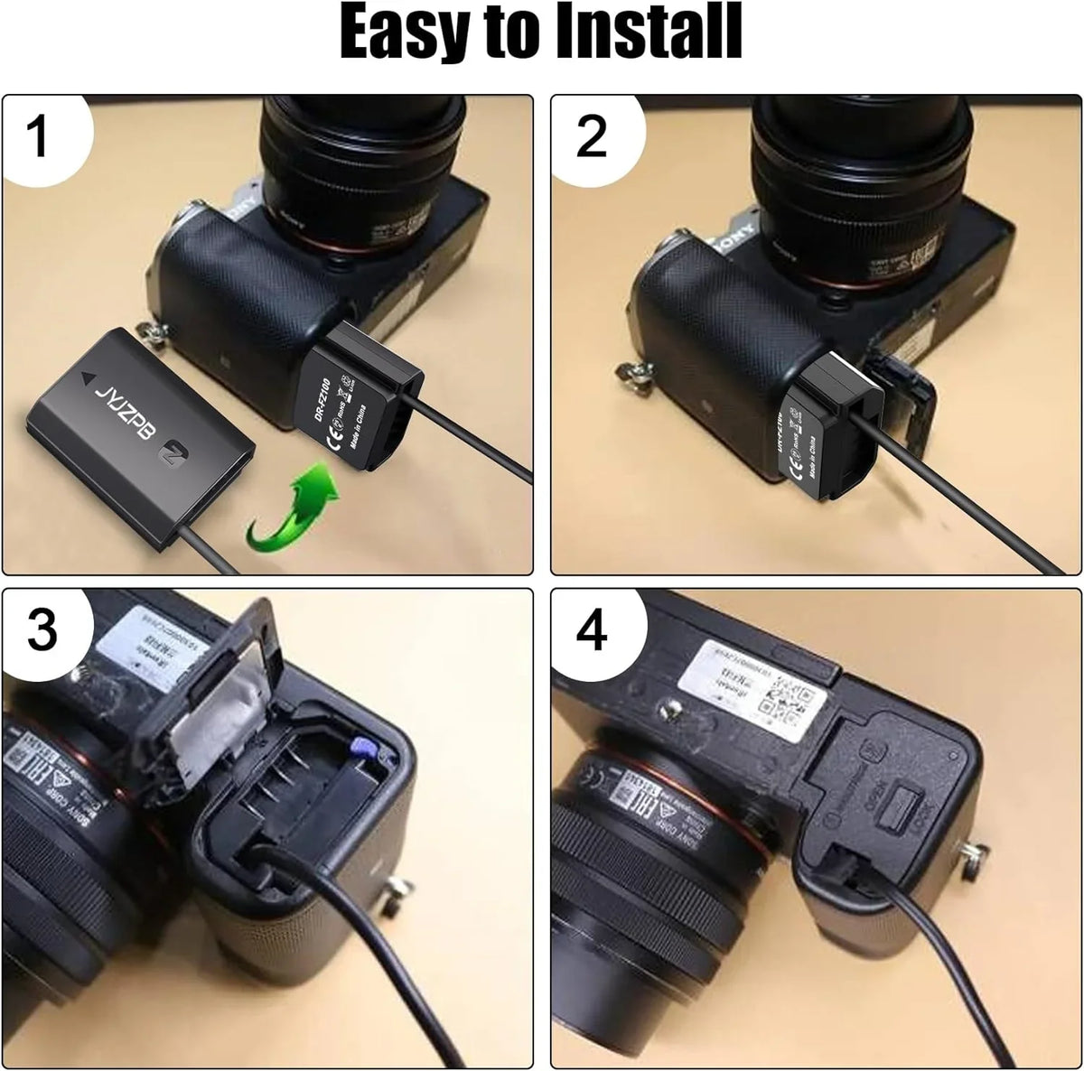 Dummy III FX30 Alpha A7C AC for A7R Power JYJZPB 1 A7R3 IV FX3 Fit y A7IV A7R Adapter A7R NP-FZ100 A7III V