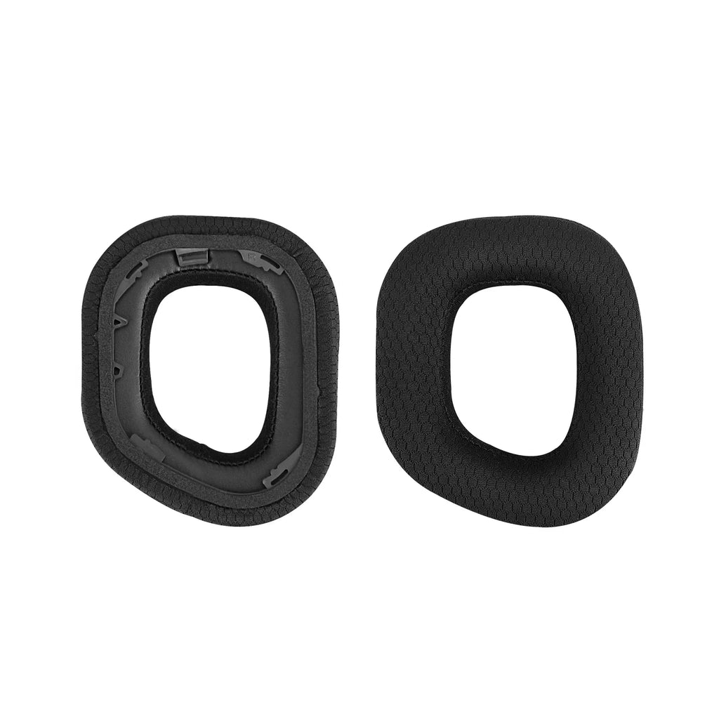 Ear Comfort Parts Pads Headset Wireless Cushions, Replacement Repair Ear Corsair HS80 Ear Geekria Headphones Earpads, for Mesh RGB Fabric (Black) Cups Cover