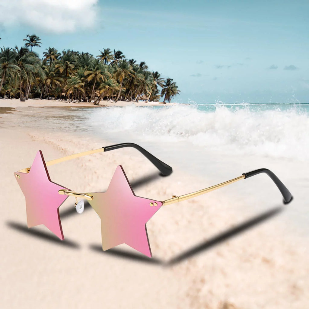 Sharplace Stars Grey Dance Costume Rimless Sun 6X Trendy for Glasses Women Glasses