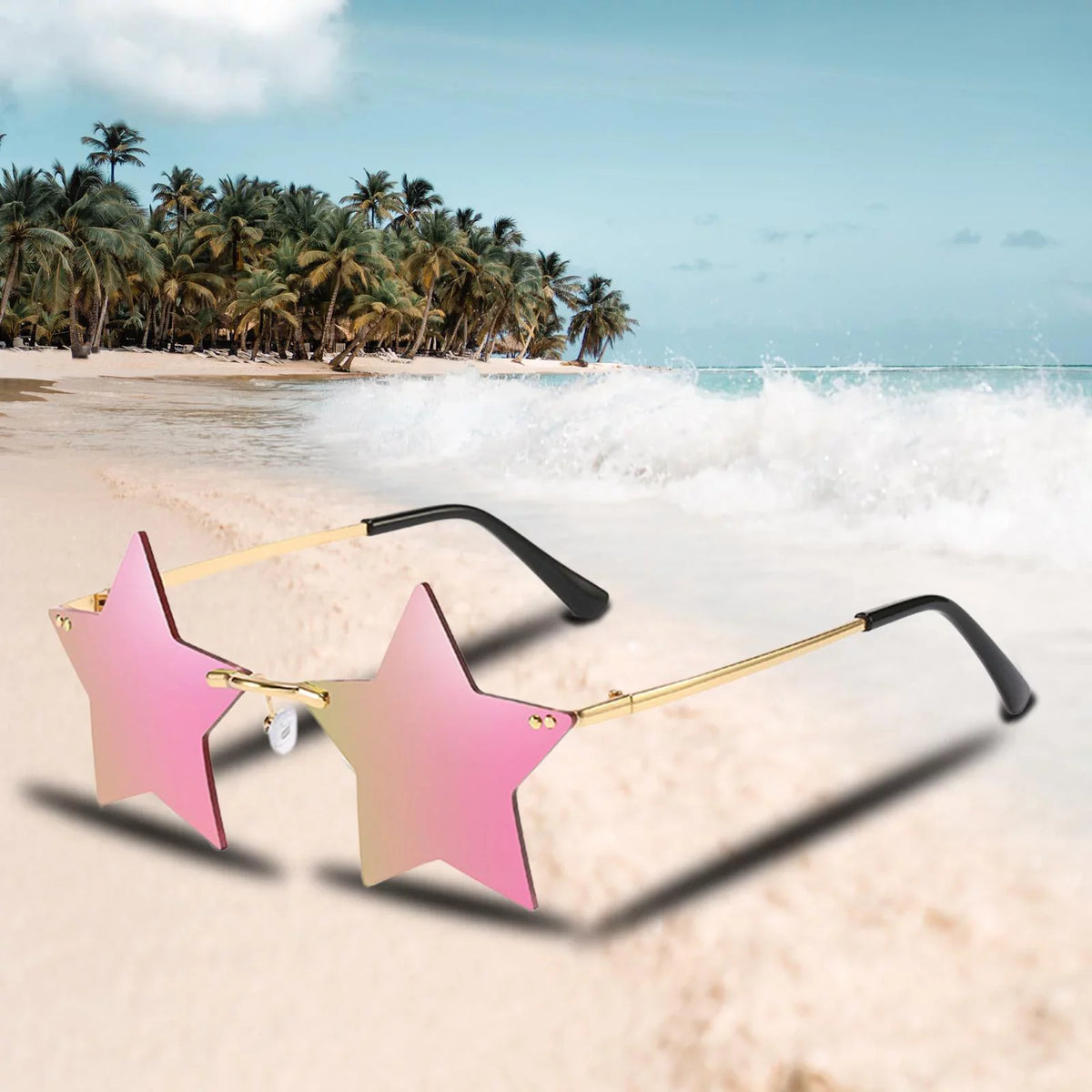 Sharplace Stars Grey Dance Costume Rimless Sun 6X Trendy for Glasses Women Glasses