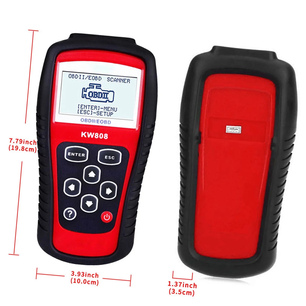 Auto Moobody OBDII/EOBD Automotive Car Reader for and Code Detection Scanner Scanner KW808,