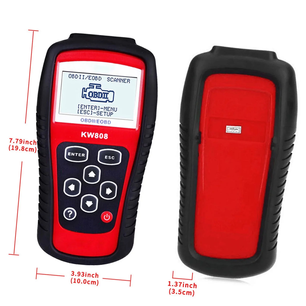 Auto Moobody OBDII/EOBD Automotive Car Reader for and Code Detection Scanner Scanner KW808,