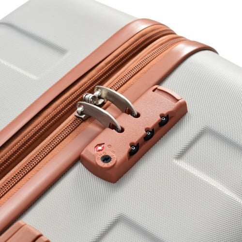 sets Sets ABS Hardshell 3pcs 20''24''28''( Hardside Expandable New Lightweight Suitcase Light Durable Model Luggage with Wheels Grey Spinner Lock Brown) Suitcase Luggage TSA and Clearance
