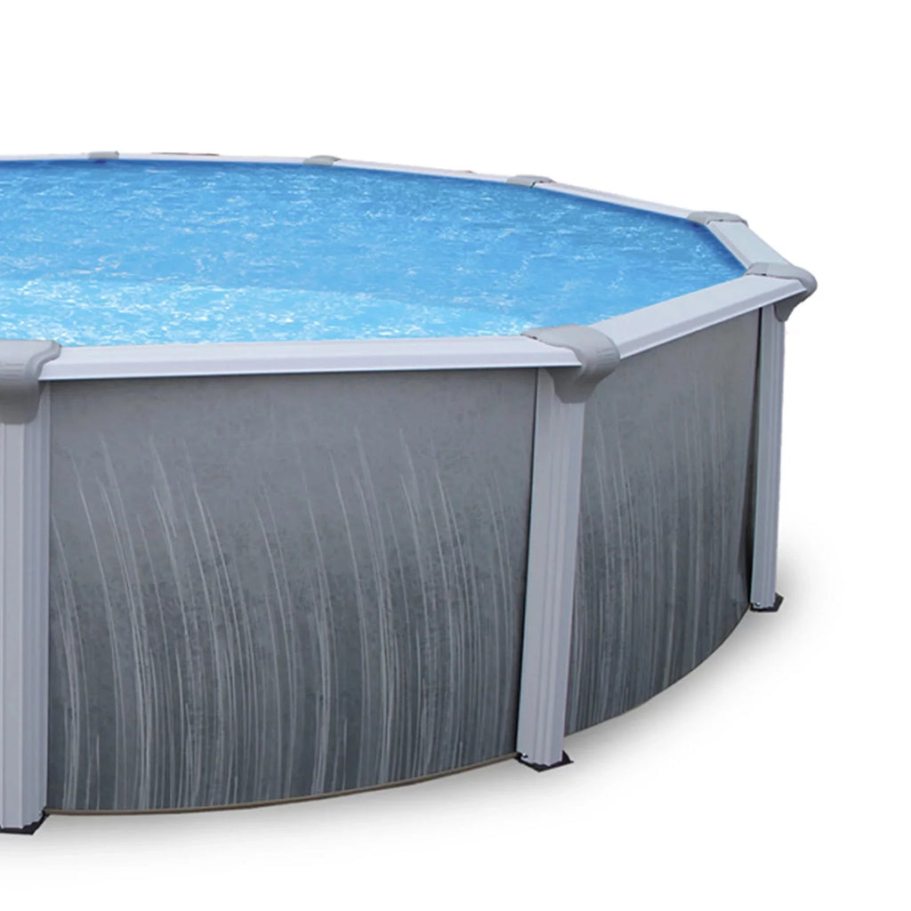 Pool With Martinique Round Bluewave Steel Rail 52-In 7-In 18' Top