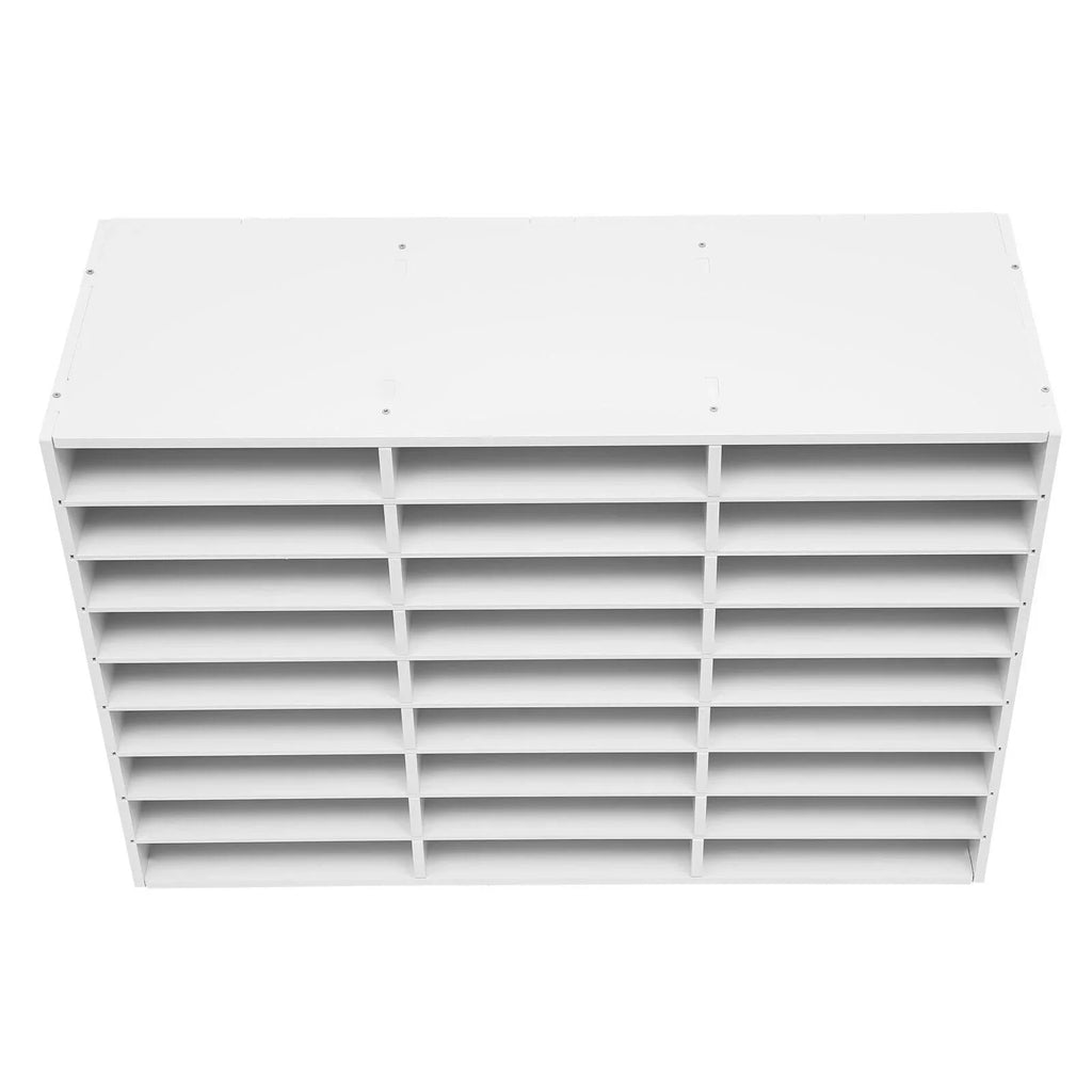 Literature Slots Classroom File White Holder Storage Rack Keepers Mailbox PVC 27