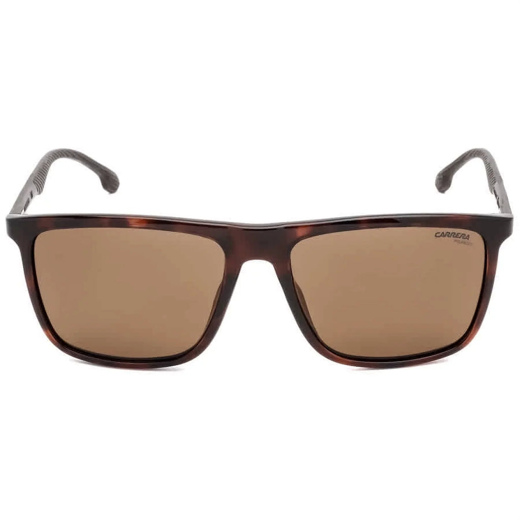 Rectangular 8032/S 57 CARRERA 0086/SP Men's Bronze Polarized Sunglasses Carrera