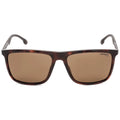 Rectangular 8032/S 57 CARRERA 0086/SP Men's Bronze Polarized Sunglasses Carrera