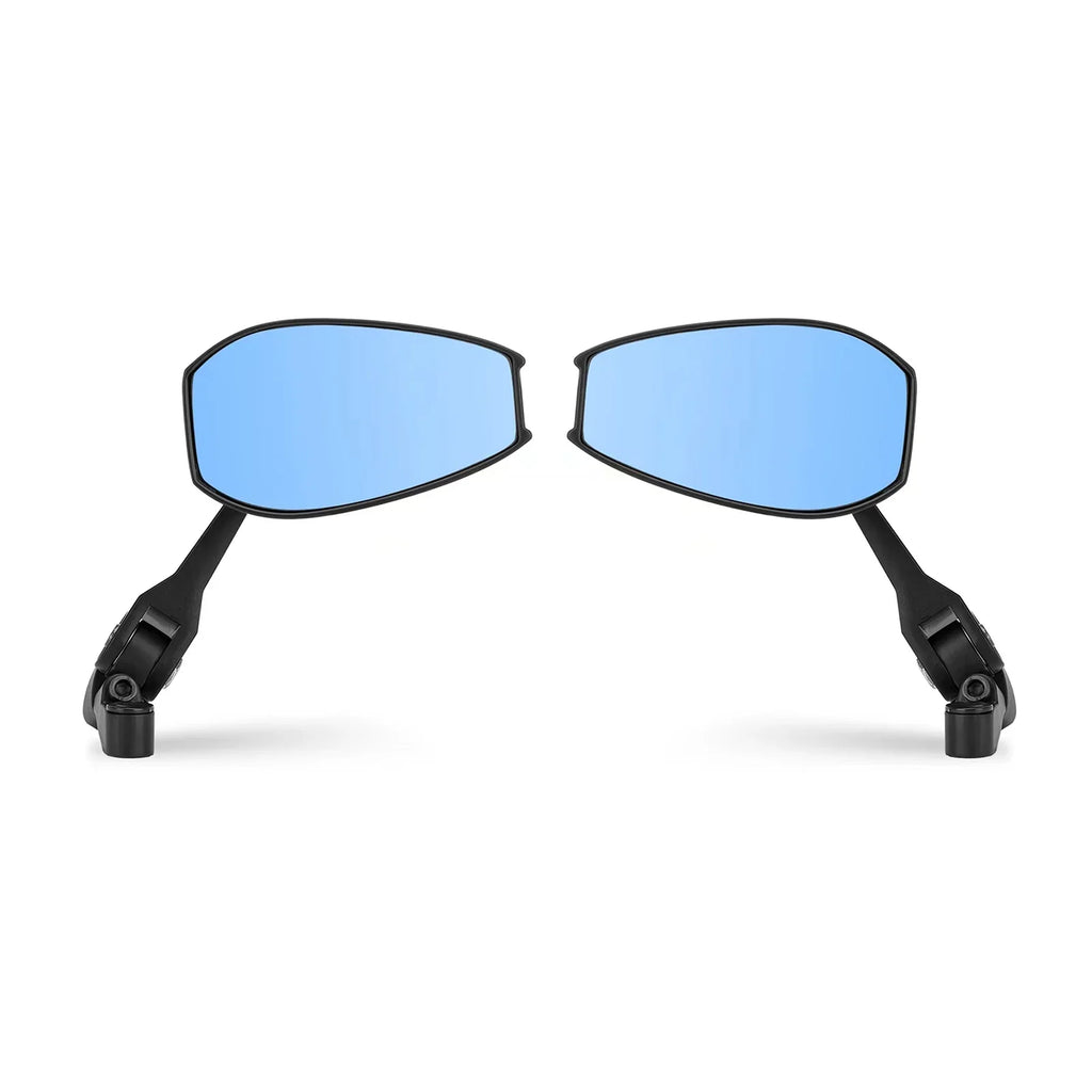 and Pair Rear - with Electric Mirror Motorcycle Rearview Visibility Universal Enhance Mirrors Aluminum Reversing Car Safety Anti-dazzle of - Base