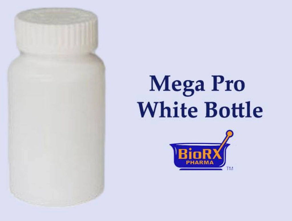 Caps Pill Bottle, BioRx 250 Mega Prescription Pharmacy Pack by Container) Child Container, of Resistant Pharmacy Dram 13 Caps, Bottle, (Pill Pharmacy Pro White Included, Sponix Vials,