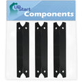 Shield Cover for 3-Pack 810-7440-S Bar, 3/4" Compatible Tent Grill Plate Tamer, Heat Bar, Parts Flame Porcelain Charmglow - 17 Steel Barbeque Burner Replacement Vaporizer BBQ Flavorizer