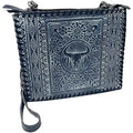 Purse Tooled Skull Crossbody Genuine Large Leather (Blue) Tote Bag Western Cow Urbalabs Longhorn Hand Stitched Handbag