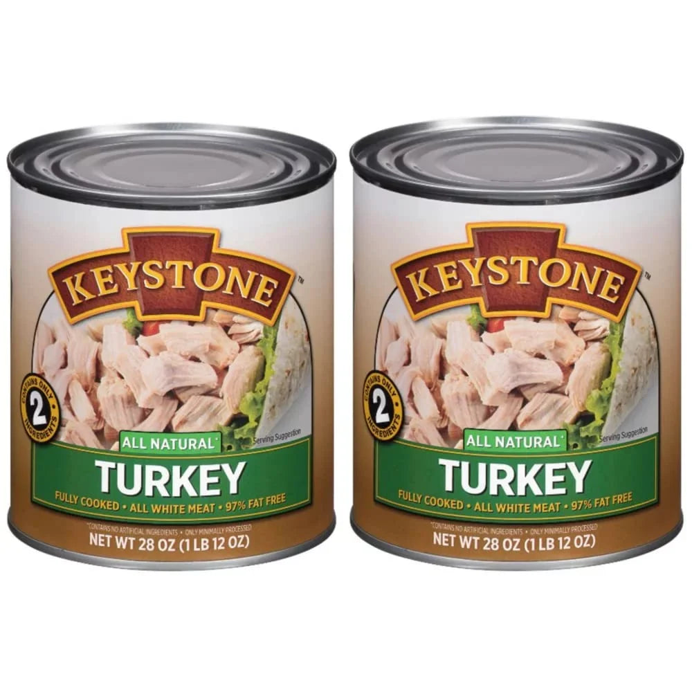 Food 28 of Keystone Turkey Hiking Cans to For Pack oz Survival 6 Camping (6 Natural Pack) Backpacking Ready All and Emergency Eat- Can