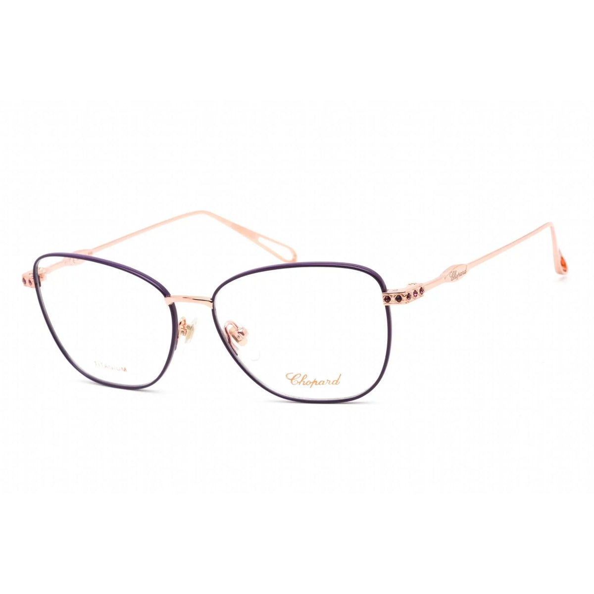 Metal VCHD52S Gold 08MZ Shiny Women's Eyeglasses Chopard Copper