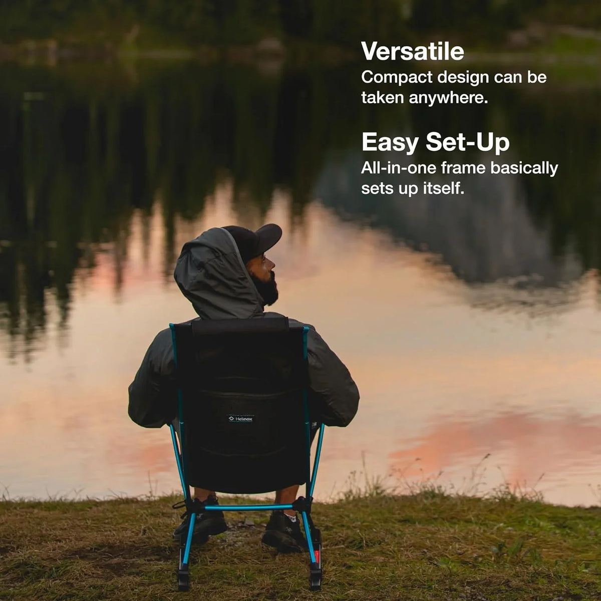 Camping Chair Ultralight, Chair, with Bandana, High-Back, Two YANPO Pockets Rainbow Collapsible