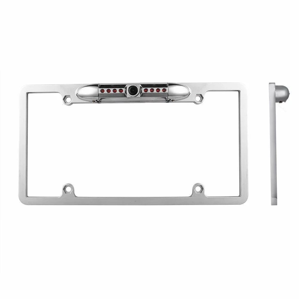 Angle Chrome HD Viewing Camera License Wide Universal Slim with Plate