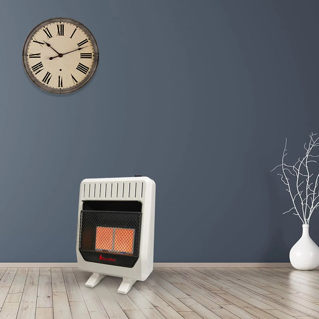 Model# Blower Hearth Fuel Control and with Infrared Heater Dual 20,000BTU Less Base IR16T-BB Sense T-Stat Vent Plaque