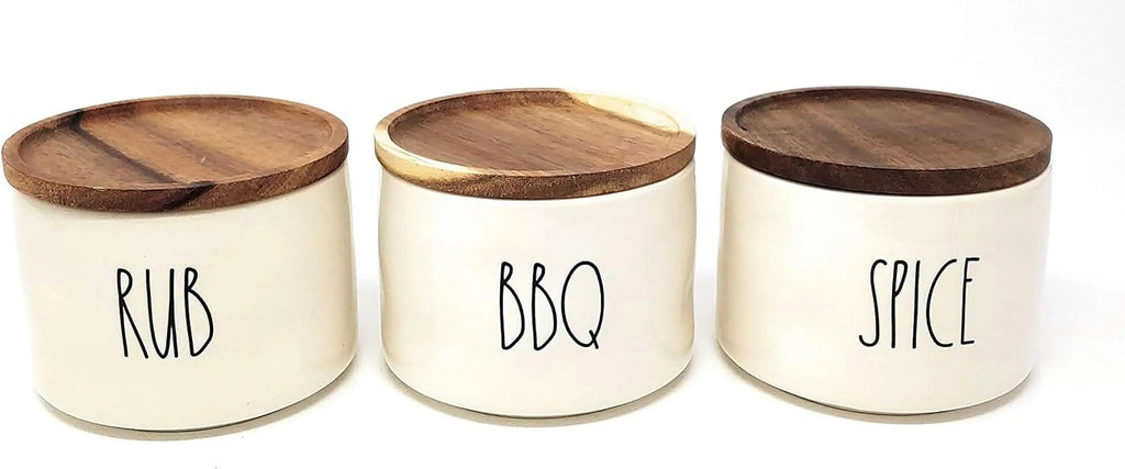 RUB BBQ, Set Rae Dunn Canister SPICE,