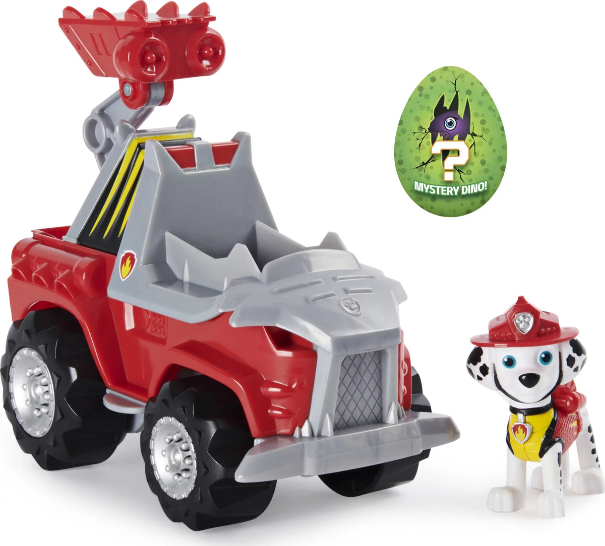 Deluxe Rescue Marshall’s PAW Dino Vehicle Figure Dinosaur Patrol, with Rev Mystery Up