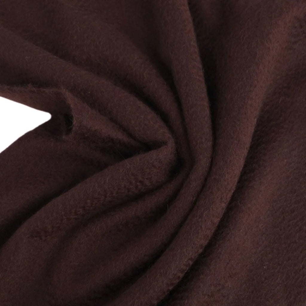 cashmere men's women's Pre-Owned brown scarf HERMES embroidery (Good) dark 100%