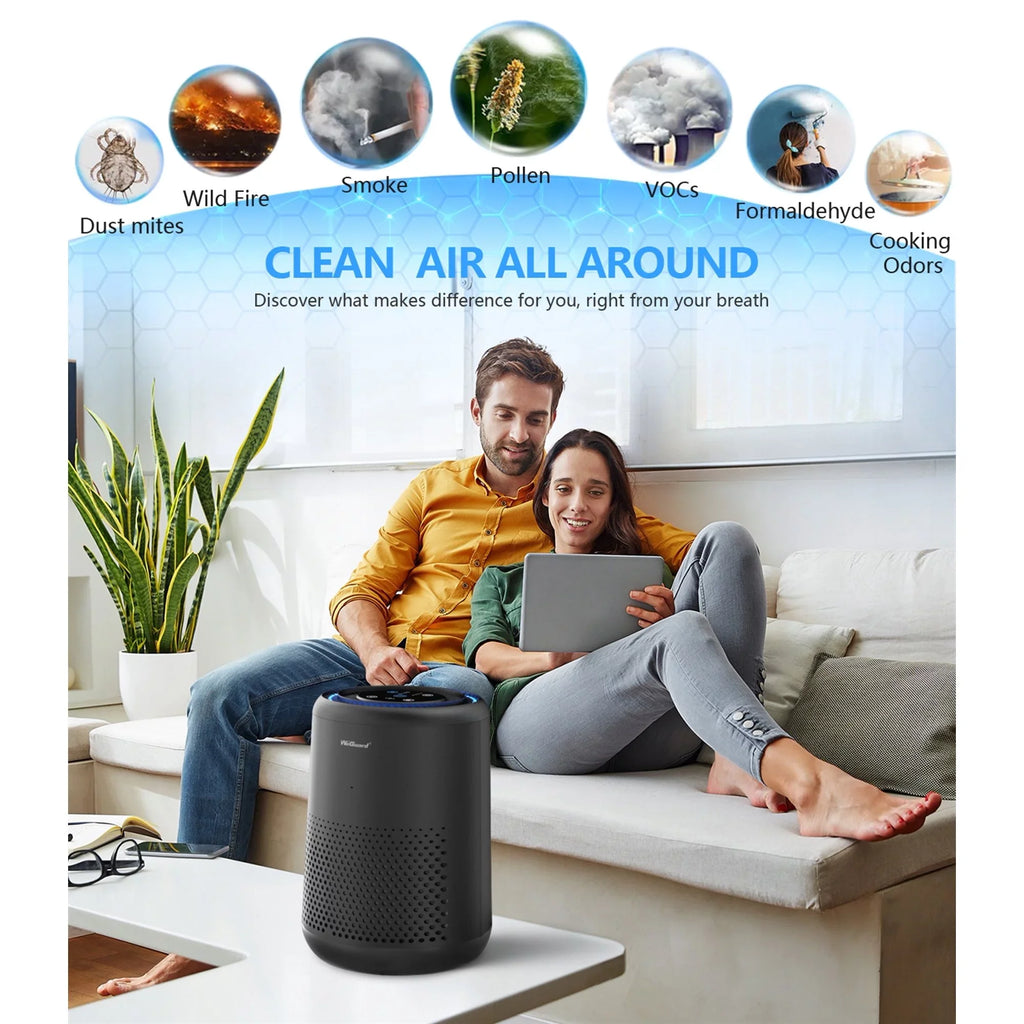 Dust, Hair, HEPA Air Filter Ozone True Allergens, Pollen, Bedroom, Smoke, Purifiers H13 Mold, of Home Odor Removes HEPA , Mode, Fur, Quiet Free for
