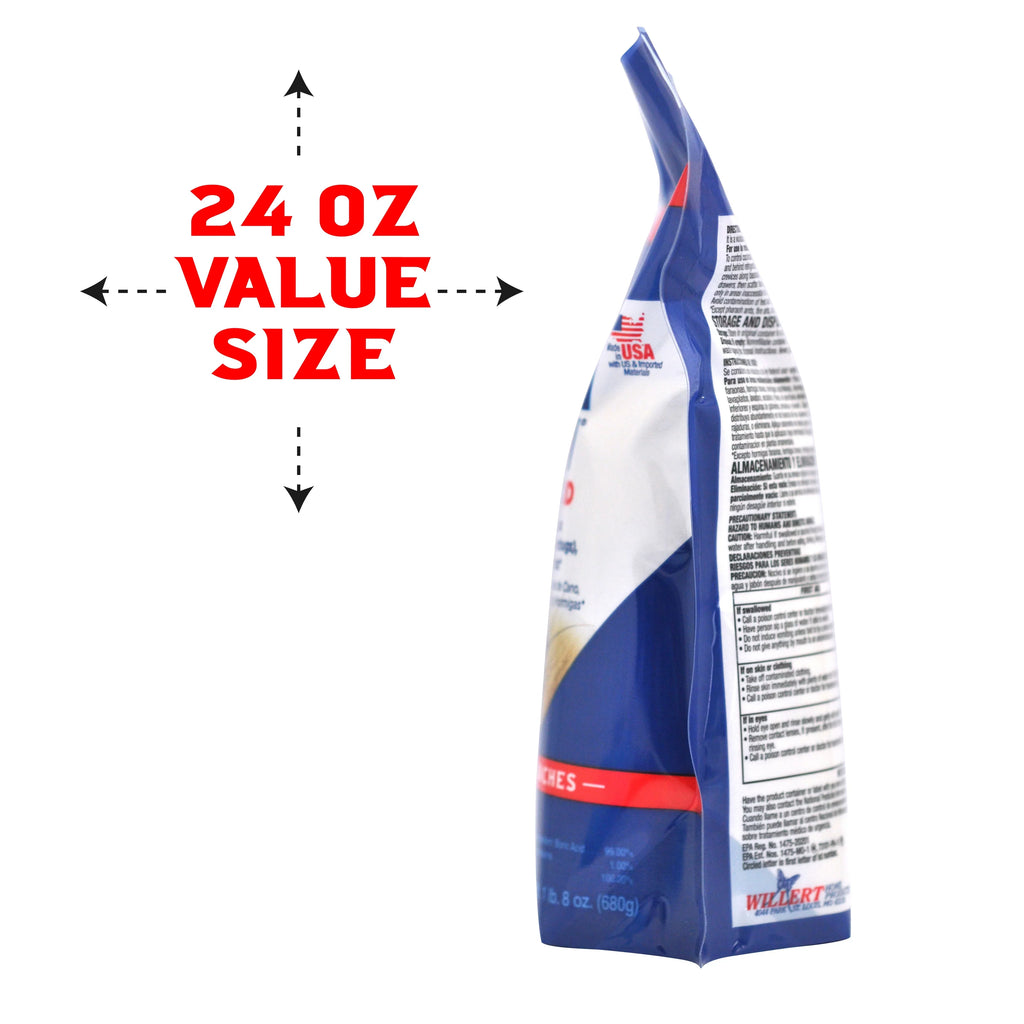 Enoz Powder, Pouch Roach 24 Killer, (3 Cockroach Away Boric Pack) Acid oz