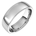 White 14K European 11 Band X1 6 mm dimension E11:1054:P