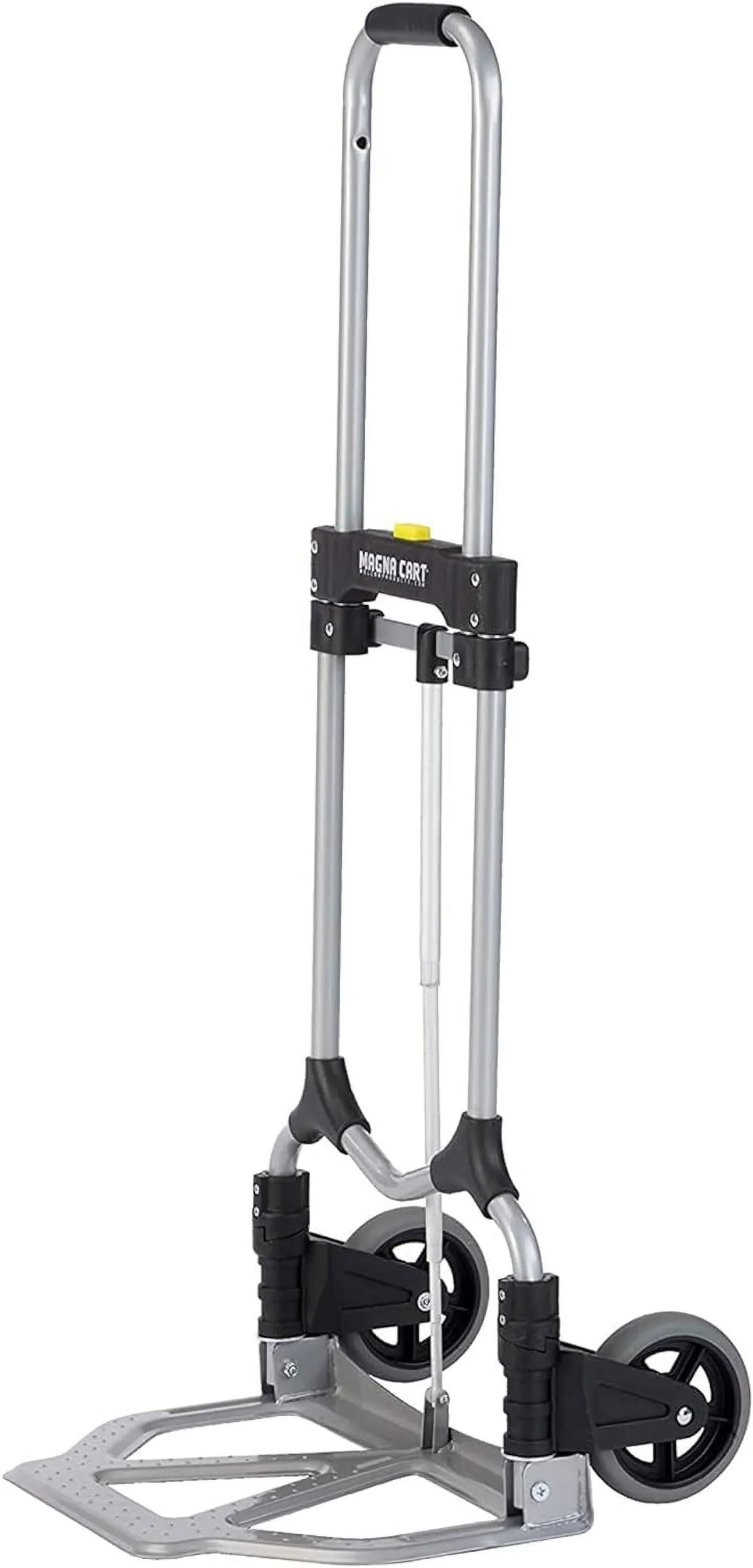 Hand 160Lb Handle, Luggage Truck MCI Cart Pack) (2 Folding Silver/Black Personal W/Telescoping Steel Capacity