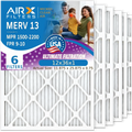 WICKED 9 AIRX FILTERS Air 13 2200 Air Conditioner AC FPR & by 12x36x1 Pack Filter Furnace Electrostatic 12x36x1 1500 Pleated Comparable USA to Filters MPR Made CLEAN MERV - AIR. HVAC Filter 6 Premium