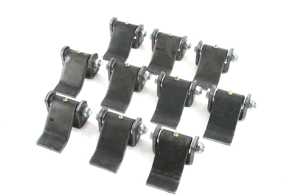 Short Weld-on Red design Hinge Grease Qty Hound 10 Body Greaseable Strap Hinge Trailer Leaf Heavy Gate Truck Steel Door Zerk Auto with Fitting Duty